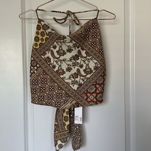 Boho Paisley Halter Top